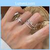 Stylish Adjustable Open Ring With Unique Star Design For Women Fashion Accessory
