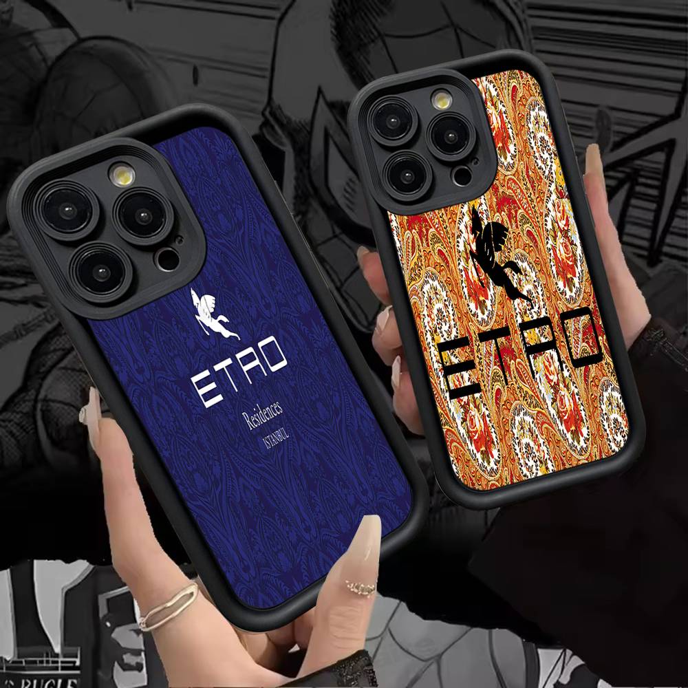 Классический дизайн E-Etro Чехол для телефона Для IPhone 11 12 13 16 15 17 14 Pro Max Мягкий Funda Силиконовый чехол