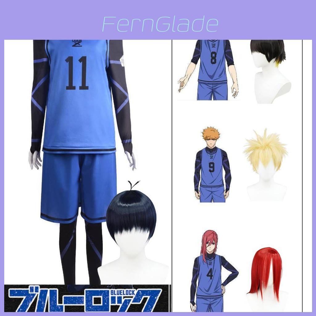 Blue Lock Cosplay Wig Heat Resistant Anime Football Character Hairpiece