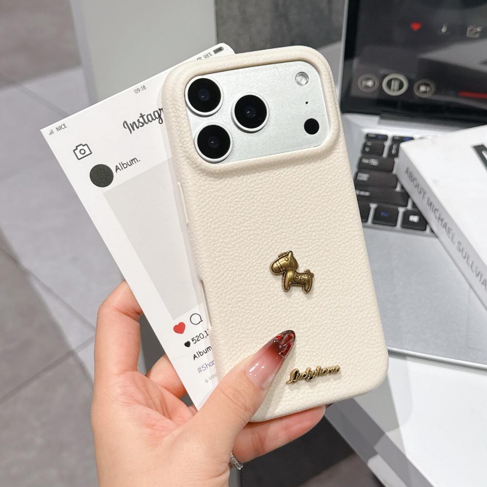 Модный чехол-полоска из кожи пони Для iphone 17 Air 16 15 14 13 12 Pro Max 17 Pro ударопрочный защитный Амортизирующий чехол