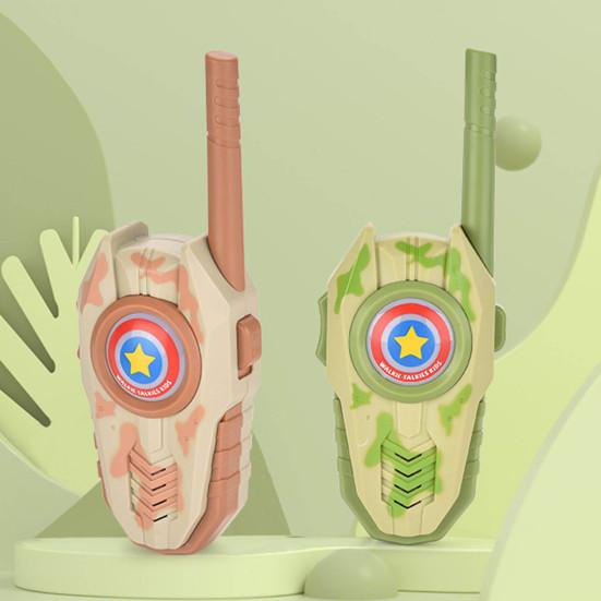 2 шт. Детский домофон со светодиодной подсветкой, беспроводной детский портативный домофон с радиусом действия 500 м, для использования в помещении и на открытом воздухе, для мальчиков и девочек, двухсторонняя радиосвязь, игрушка