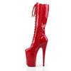 Fashion 26Cm Super High Heels, Stiletto Pole Shoes, Mid-calf Boots Sexy Runway Boots Women Hate Sky High Waterproof Platform Night