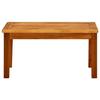 VidaXL Bois Solide d'Acacia Table Basse de Jardin Table d'Appoint de Patio Table de Terrasse Meuble d'Extérieur Meuble de 316399
