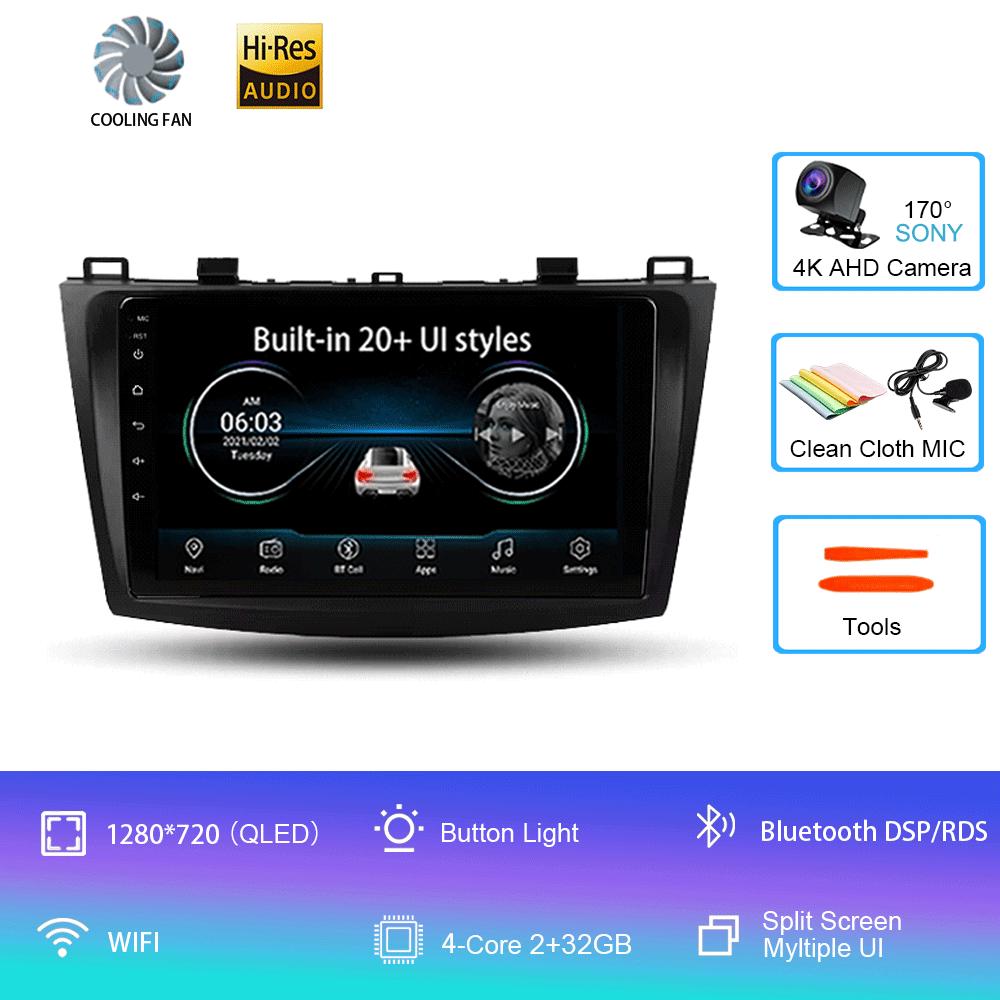 Android 14 Car Radio For Mazda 3 II For Mazda3 BL 2009 - 2013 Multimedia Video Player Navigation stereo GPS No 2din 2 din dvd