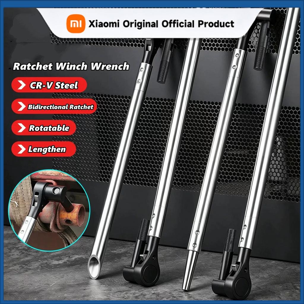 Xiaomi Multifunctional Truck Ratchet Winch Bar Tensioner Wrench Universal Cargo Rope Tightener Long Handle Lashing Strap Tensioner Tool