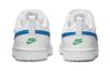 Nike Court Borough Low 2 PS Удобные Амортизация от ударов Низкие Детские Скейтбордические Ботинки Бело-Синие Детские BQ5451-123