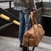 Кожаная дорожная сумка Oslo, Weekender с отделением для обуви, дорожная или спортивная сумка для мужчин и женщин - цвет охотничий коричневый, 28 см