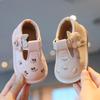 Туфли для ходьбы для младенцев и малышей на мягкой нескользящей подошве - Весенне-осенний стиль, принцессные кожаные пищащие туфли на липучке для девочек.
