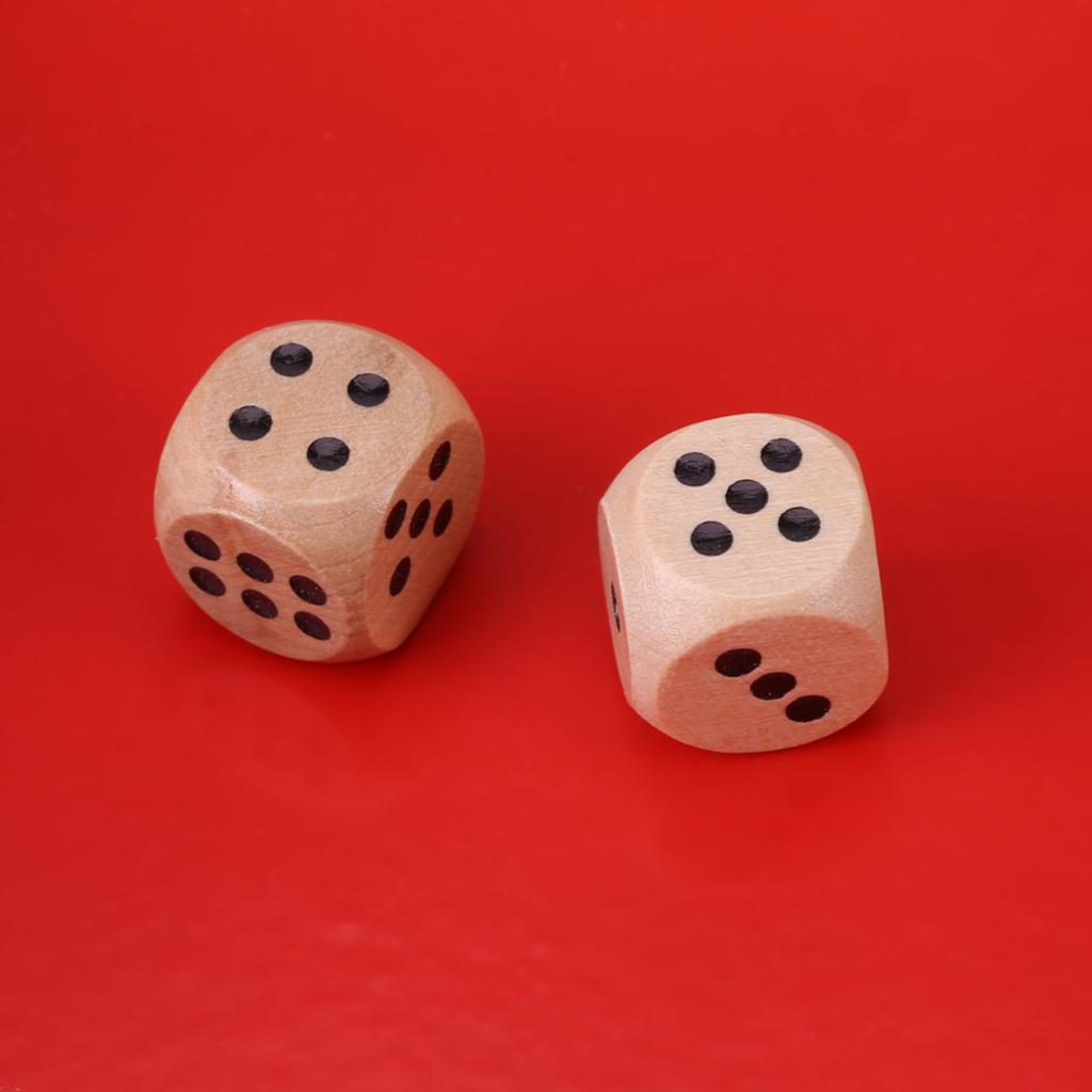 Educational Wooden Number Board Family Traditional Game Drinking Dice Toy