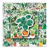 100 Green Plant Graffiti Stickers Cross-border Small Fresh Stickers DIY Phone Case Luggage Stickers Waterproof