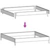 Raised Garden Bed 100 x 100 x 26 cm Stainless Steel