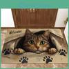 Kitchen Anti Fatigue Print Rugscat Waterproof Nonslip Thick Cushioned Kitchen Mat Heavy Duty Comfort Standing Mat For Kitchen