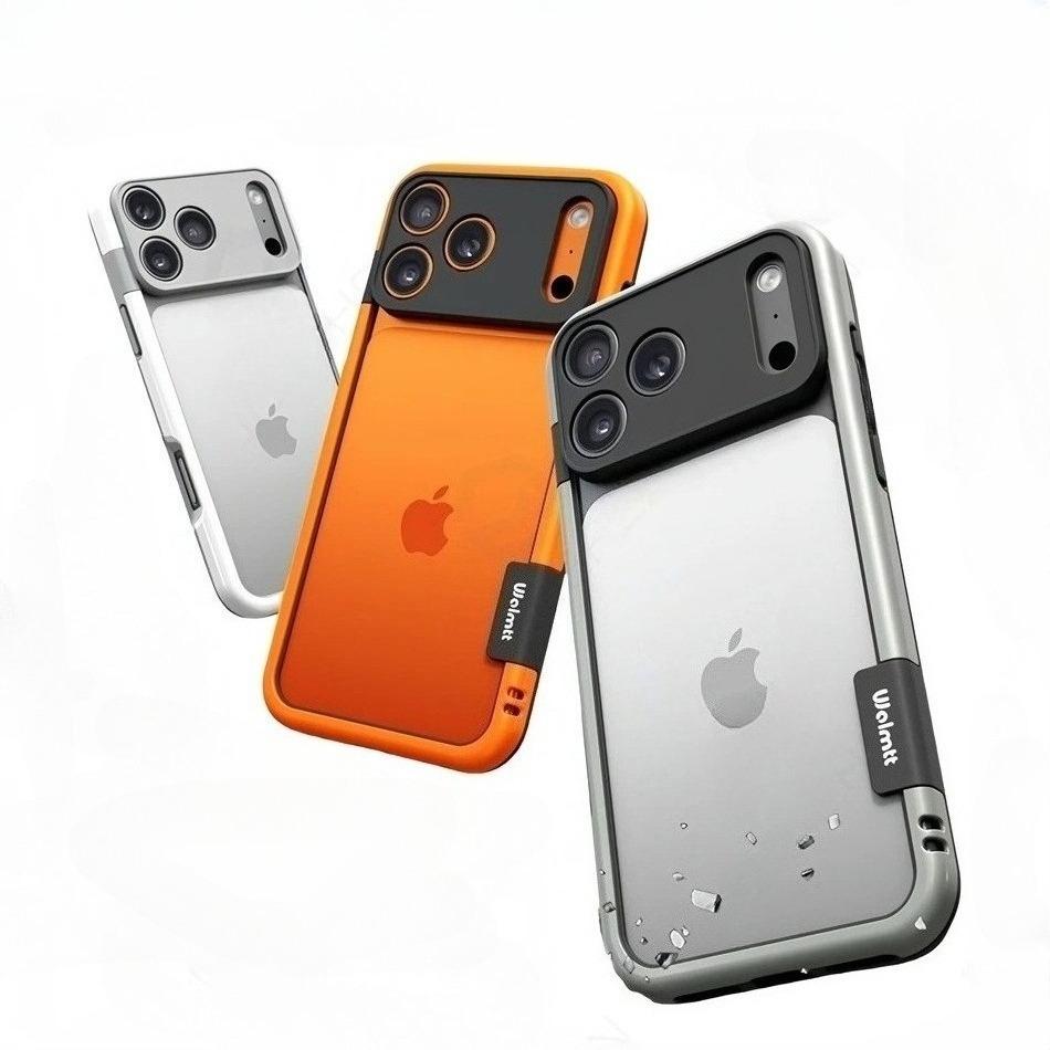 Модныйсиликоновый чехол-рамка с теплоотводом для iPhone 17 Pro Max Air 16 Pro 15 14, противоударный защитный чехол для камеры, эффект голого металла