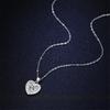 Heart Shape 1ct Moissanite S925 Sterling Silver Sparkling Charming Personalized Pendant Necklace Women's Brand Jewelry