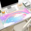 XXL Rainbow Gaming Mouse Pad MM thick mouse pad non-slip desk mat Work Entertainment Home office gift desk accessories