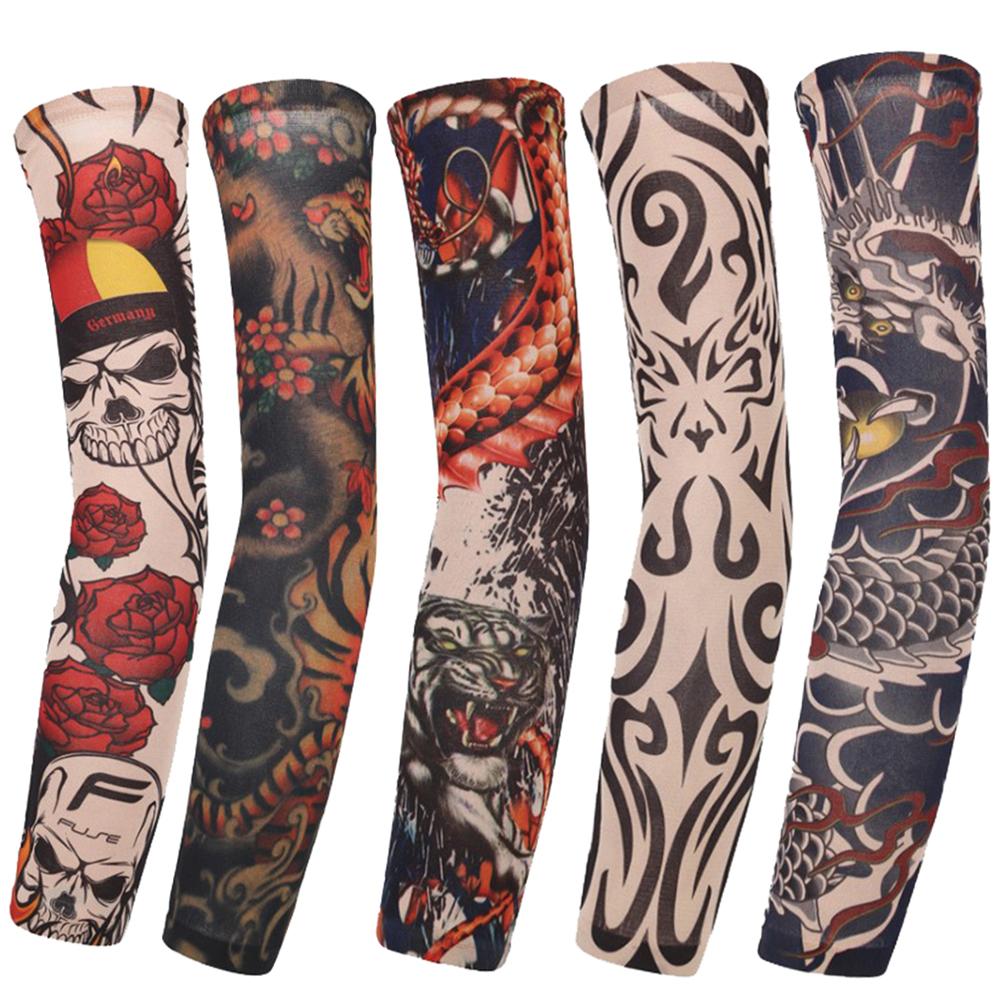 UV Protection Outdoor Sport Sun Protection Tattoo Arm Sleeves Arm Cover Flower Arm Sleeves