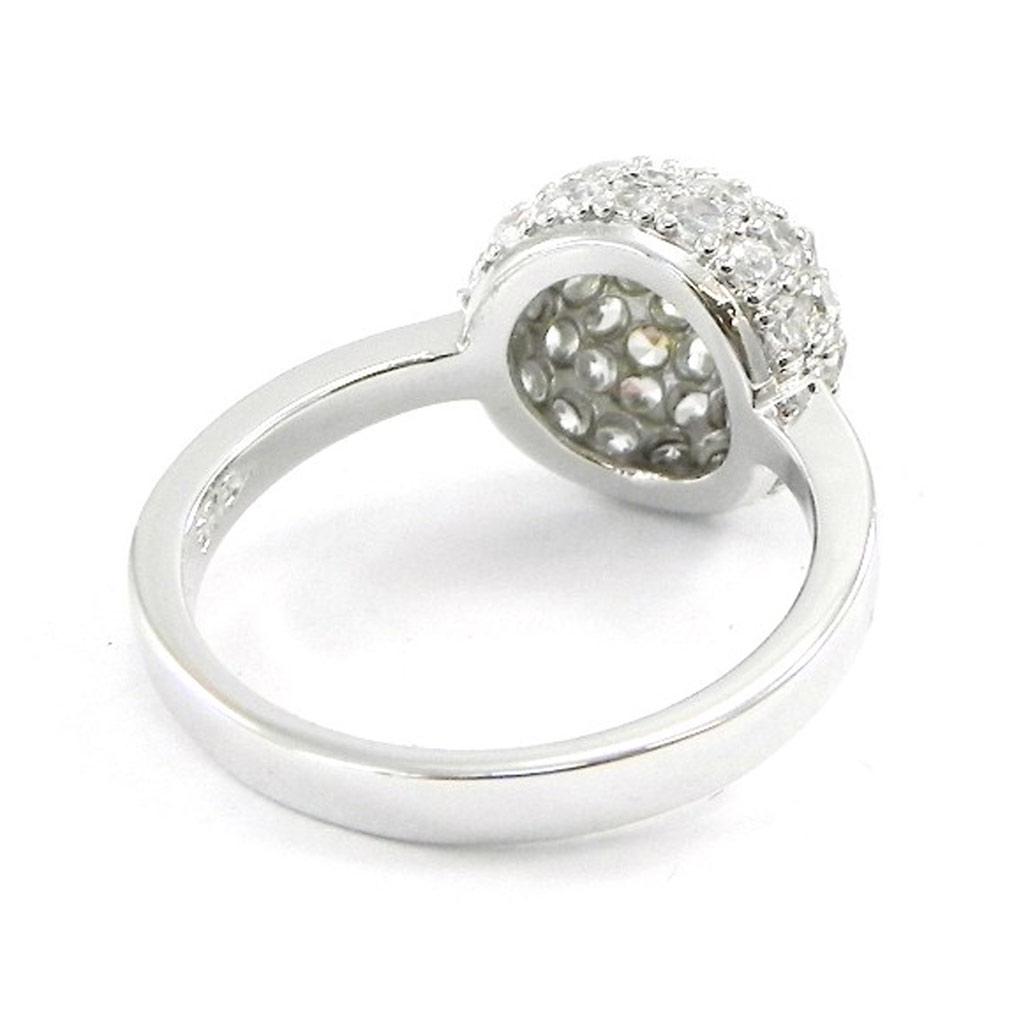 Silver Ring 'Jewels' White