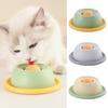 Миска для лизания для питомцев, забавная миска для медленного кормления с вращающимся шариком, шарик для лизания для кошек, диспенсер для жидкого лакомства