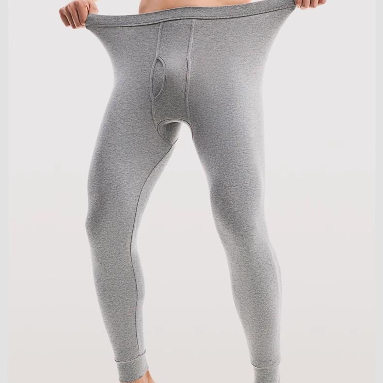 Мужские теплые брюки прилегающего силуэта из чистого хлопка - 100% хлопок, с плюшевой подкладкой, идеально подходят для осени и зимы