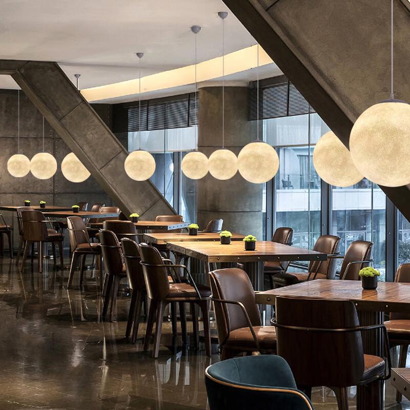 Oeny 100CM Spherical Moon Pendant Lamp