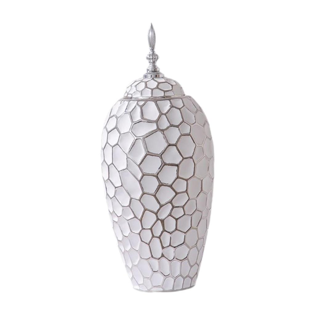 Керамическая ваза с крышкой, фарфор, банка для хранения имбиря,