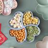 Candy Plate Dried Fruit Plate Fruit Basket Heart-shaped Fruit Plate Candy Plate Snacks Nuts Bowl Bowl Box Container