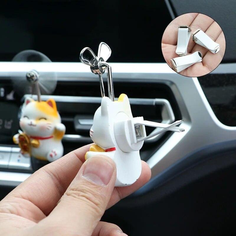 Lovely Cat Car Air Freshener Fragrance Diffuser Cute Animal Interior Accessories Car Air Conditioner Outlet Vent Perfume Clip