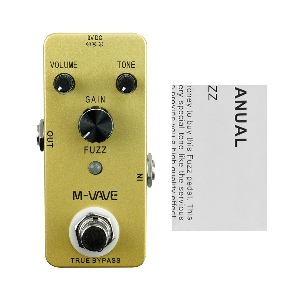 M-VAVE FUZZ Vintage Fuzz Guitar Effect Pedal Zinc Alloy Shell True Bypass
