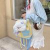 Style Forest Otter Puppy Puppet Cartoon Backpack Student Bag Drawstring With