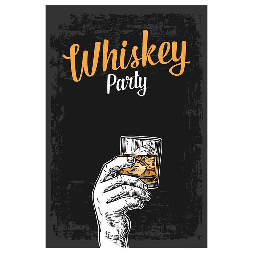 Whiskey Vintage Poster Metal Tin Sign Retro Metal Poster DIY Wall Stickers Home Bar Art Posters Decoration 20x30cm