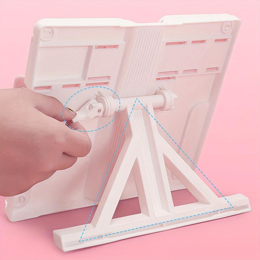 1pc Adjustable Portable Adjustable Reading Book Holder Support Document Shelf Bookstand Tablet Music Score Recipe Stand