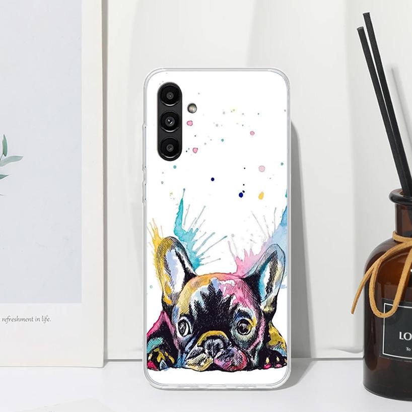 French Bulldog Dog Pug Phone Case For Samsung Galaxy A17 A37 A57 A16 A26 A36 A56 A15 A25 A35 A55 A14 A24 A34 A54 A13 A23 A33 A53
