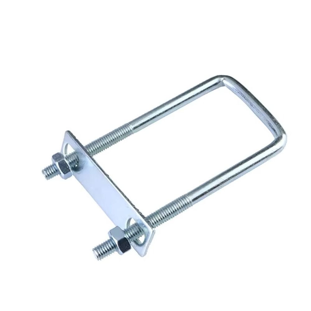 1 шт. с перегородкой U-образный хомут Оцинкованная углеродистая сталь Q235 Квадратный болт для квадратной трубы