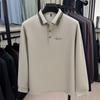 Мужская рубашка поло с длинным рукавом, футболка с воротником, весна-осень, новая повседневная мужская футболка