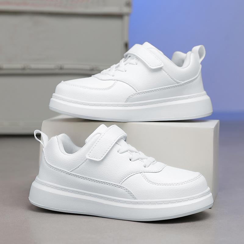 26-40 Детские Большие Размеры Легкие и Модные Белые Туфли Уличная Спортивная Обувь Бордовые Туфли Повседневная Обувь