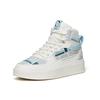 Anta X Snoopy Коллекция Жизнь Нескользящие Износостойкие Высокие Кеды для Скейтборда Мужские Бело-Синие Кроссовки 912138011-7