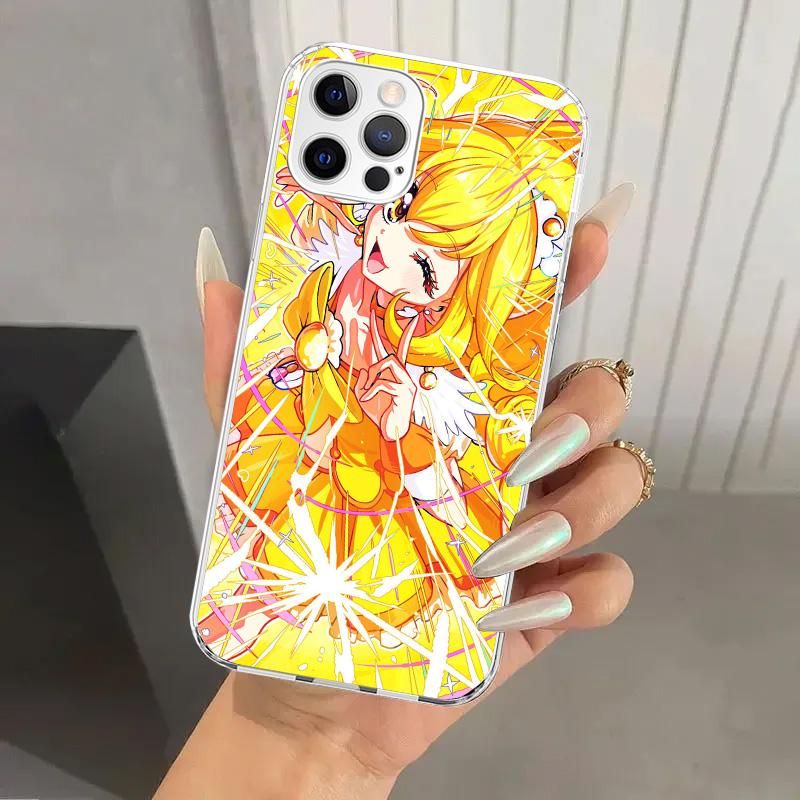 Чехол для телефона Pretty Cure для iPhone 17 Air 16 15 Plus 14 13 Mini 12 11 Pro Max 16E 7 8 SE 2020 Мягкий чехол с принтом 17 Air
