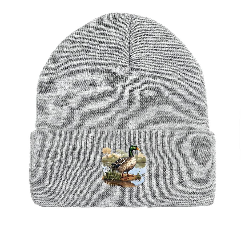 River Duck теплая вязаная шапка Beanie, Animal Skullies Beanie ветрозащитный головной убор для химиотерапии при раке Gorro вязаная шапка Beanie