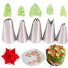 5Pcs/Set Latest Icing Piping Pastry Tips for Cake Decorating Versatile Leaves Nozzles Stainless