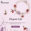 Bamoer из стерлингового серебра 925 пробы, изысканная элегантная сумочка с подвесками из бусин Life Series, помада и солнцезащитные очки, подвеска в виде шляпы для оригинального браслета, ювелирных изделий DIY