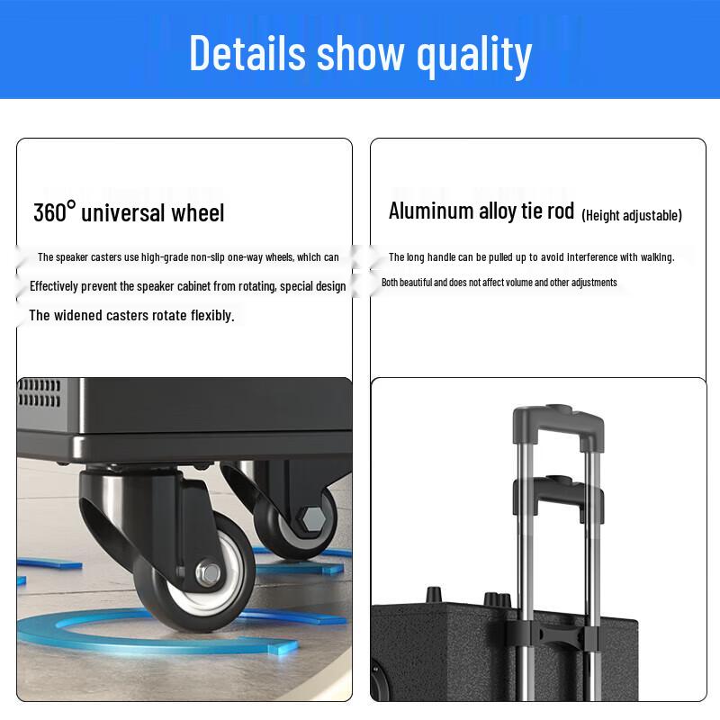 Soaiy F97 Upgrade 15-inch High-Power Portable KTV Speaker