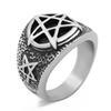 New Retro Five-pointed Star Ring Men's and Women's Couple Gift Rings
