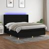 VidaXL Slat Bed Base with Mattress and LED, Upholstered Bed, Double Bed, Adult Bed for Interior Bedroom, 3139135