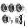 4Pcs DC 12V RGB LED Car Beverage Bottle Cup Holders with Remote Control for Marine RV Truck