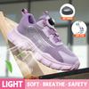 Breathable Safety Shoes Steel Toe Shoes For Women Anti-Puncture Anti-Smash Work Sneakers Slip Resistant Casual Walking Shoes