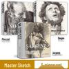 Сборник эскизов из 3 книг: Мастер-альбомы Менцеля, Сарджента и Дега для художественного вдохновения