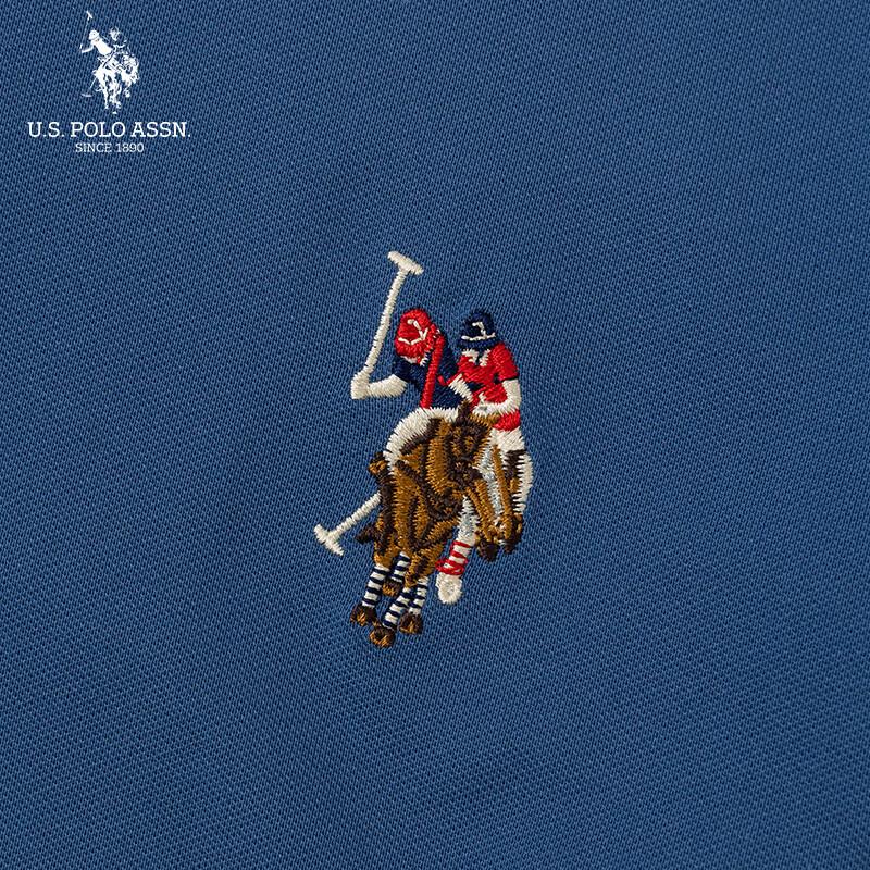 U.S. Polo Assn. Мужская рубашка-поло с длинным рукавом в стиле business casual