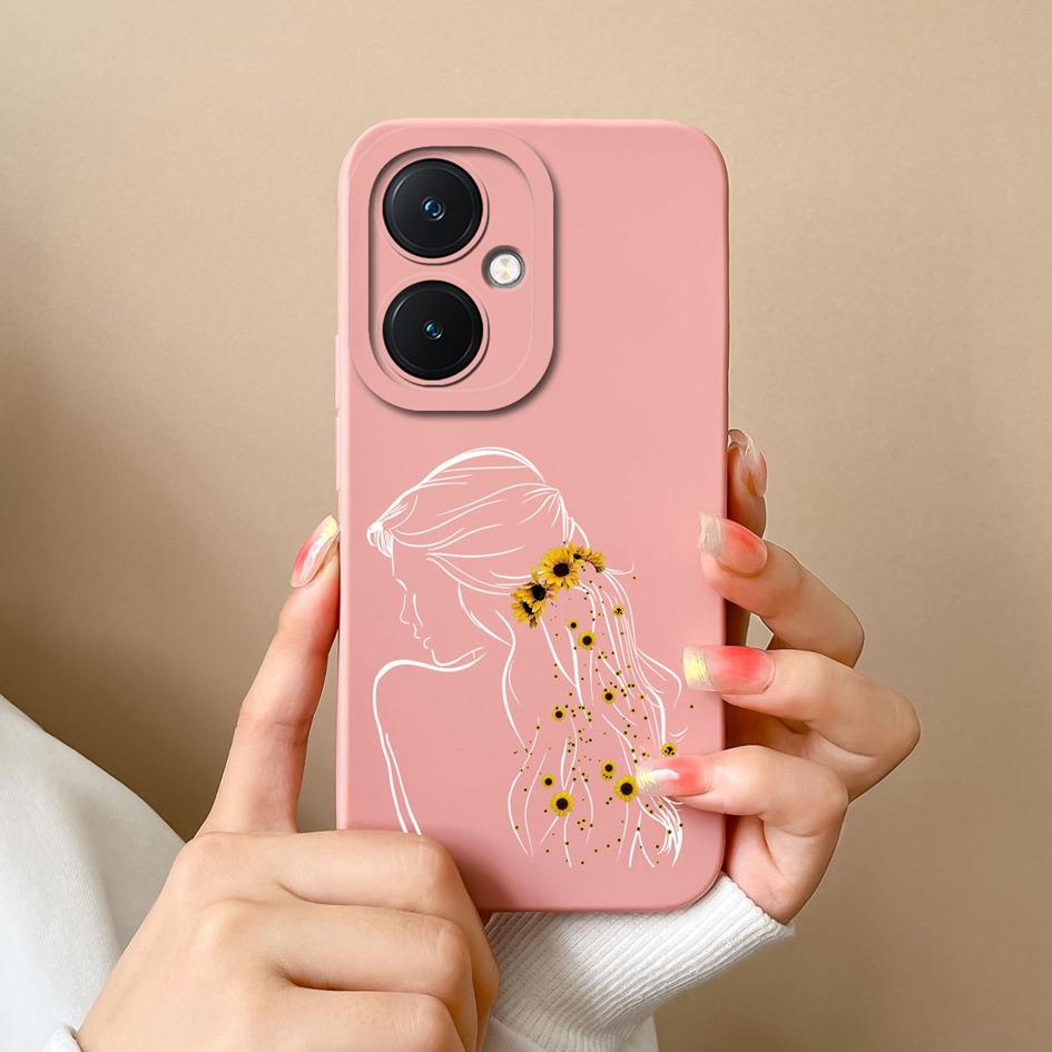 Чехол для телефона для Vivo X90 Pro V29 Lite Y36 Y27 Y17S Y78 + Высококачественная модная крутая защитная пленка для экрана для девочек и мальчиков, бампер, силиконовый мягкий корпус для Vivo Capa