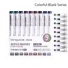 Quick Drying Acrylic Marker Pen 9-Colors Art Watercolor Pen Professional Colour Pen  Graffiti