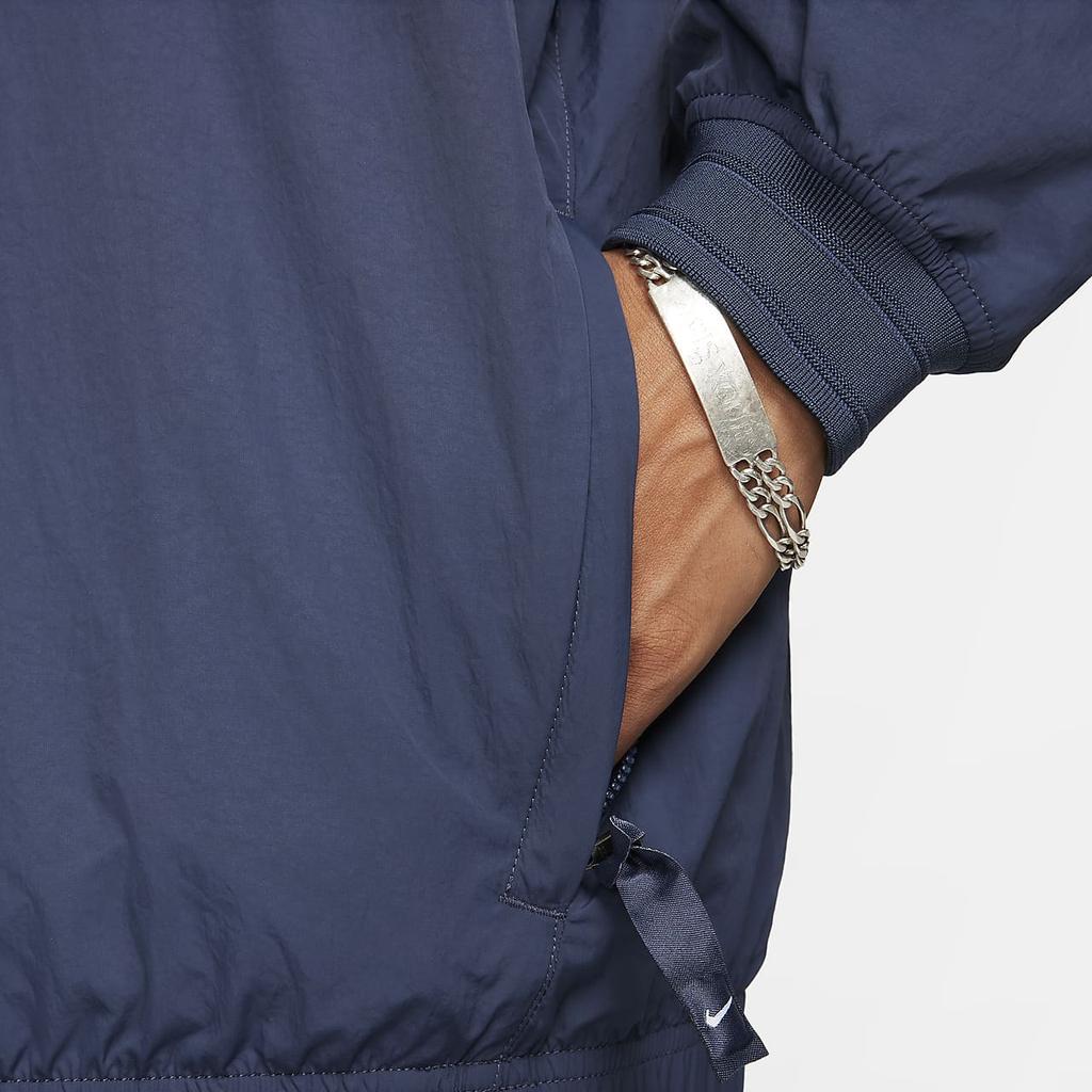 Nike Solo Swoosh Solid Logo Casual Loose Sweatshirt Men Sweatshirt Lightning-Blue FQ1639-437